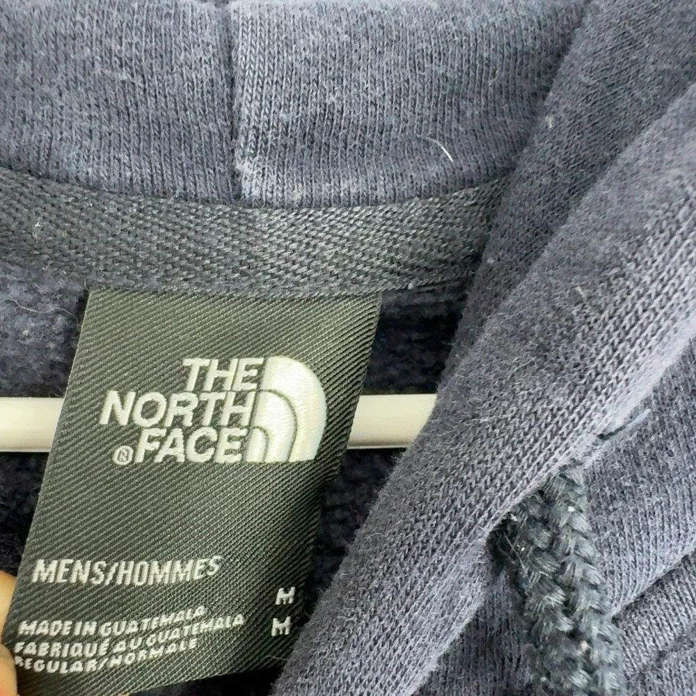 The North Face Hoodie Mens M Navy Blue Cotton Blend Bear Graphic‎ Gorpcore Style